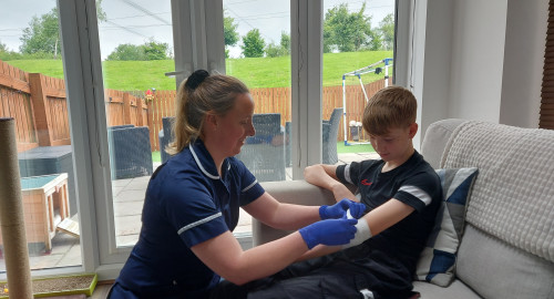 Cooper Wedgwood, 12 received his treatment from the LCH Children’s Nursing Team at his home