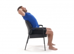 Thoracic extension in chair