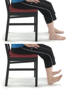 Ankle mobility in sitting