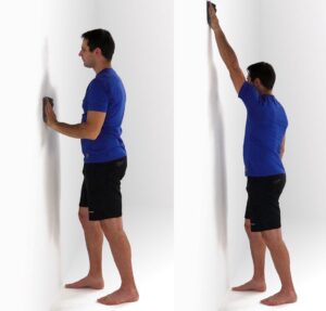 Arm raise on wall