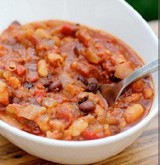 bowl of food with meat