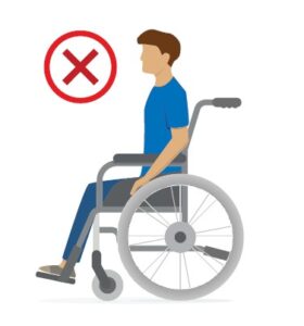 wheel chair sitting