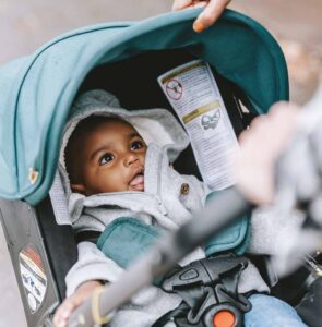 baby in a pram