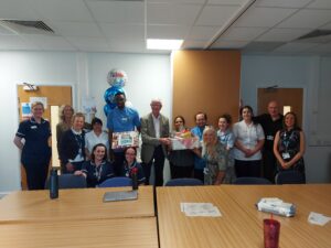 The Enhance Project Team are the Highly Commended Project of the Year, here with Brodie Clark CBE