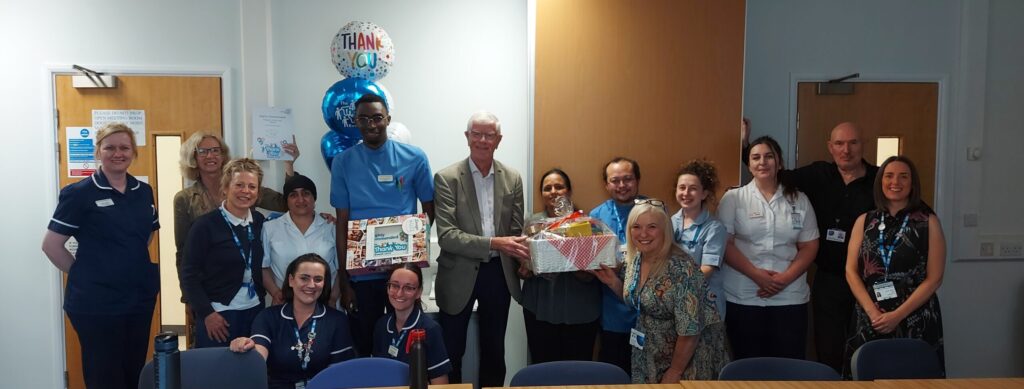The Enhance Project Team are the Highly Commended Project of the Year, here with Brodie Clark CBE