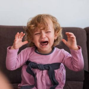 toddler crying