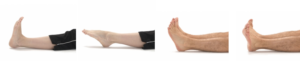 3) Pull toes up / point toes down