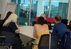 group of persons having a discussion