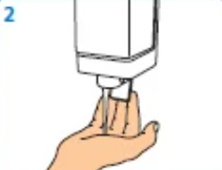 apply enough soap to cover all hand surfaces