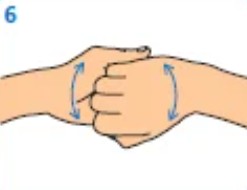 rub with back of fingers