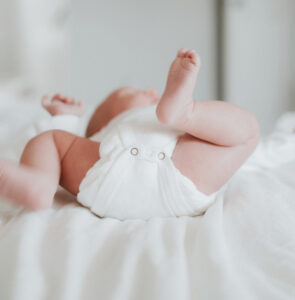 Baby kicking legs
