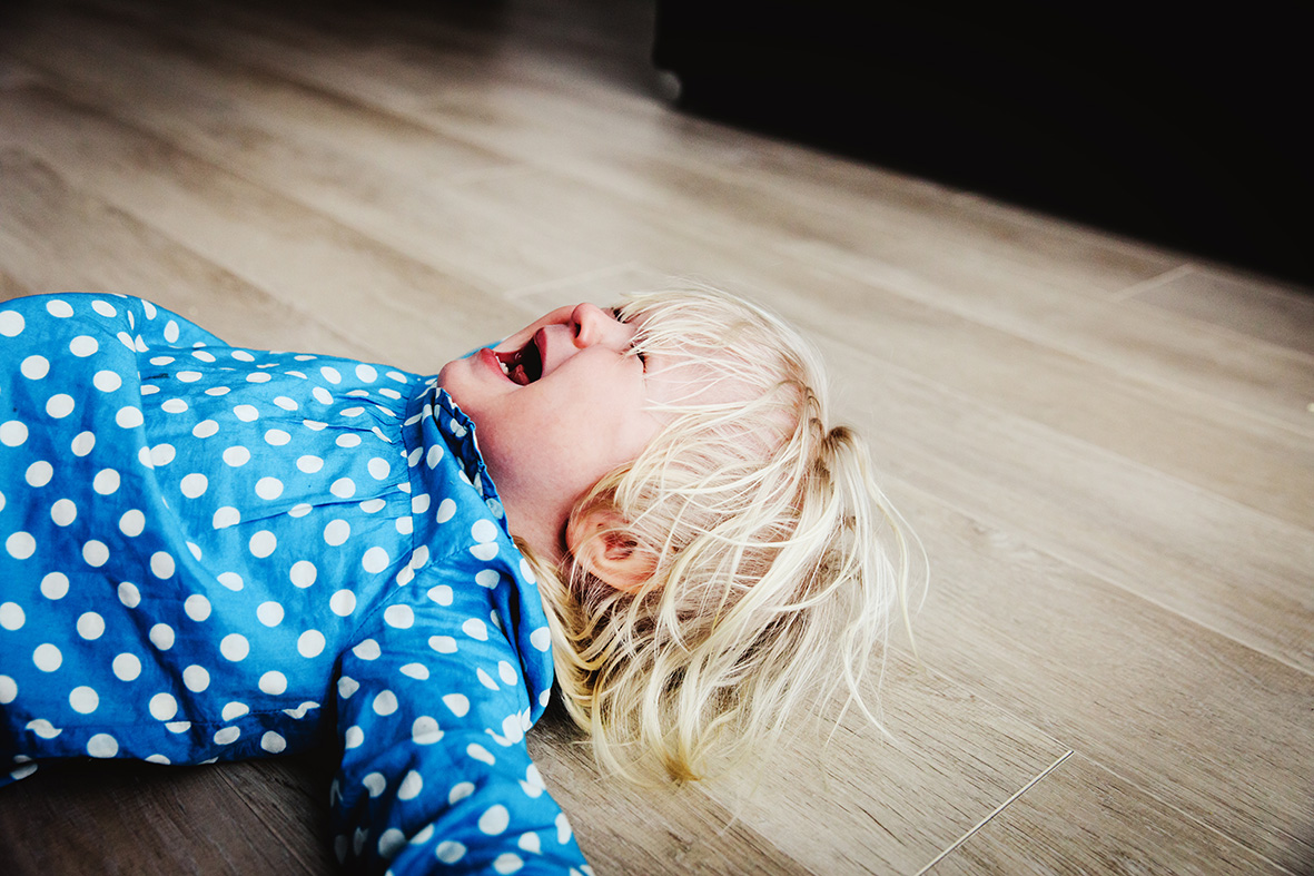 sad crying child