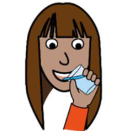 drinking water