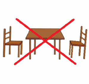 table and chair
