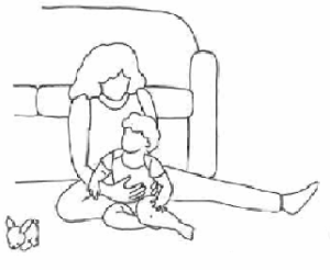 Moving into four-point kneeling