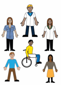 Group of 6 diverse people