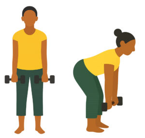 AI generated image for stiff leg dead set