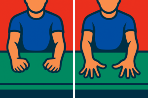 Illustration of an exercise for active hand pump