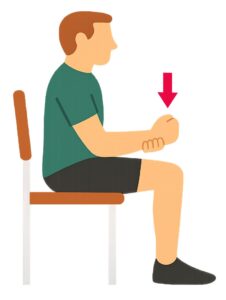 Illustration of the isometric elbow extension