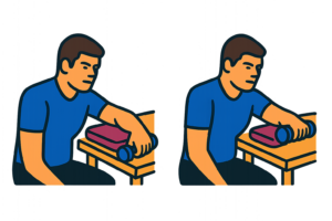 Illustration of the wrist and forearm strength exercise