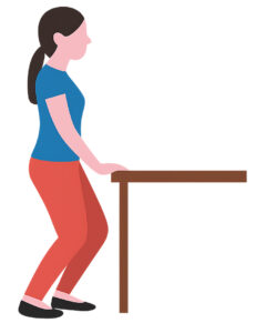 Illustration of the soleus stretch exercise