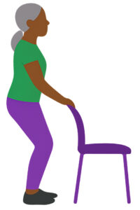 Illustration of squat exercise