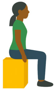 Illustration of the static squats at 60 degrees