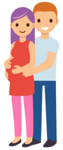 Male and pregnant female