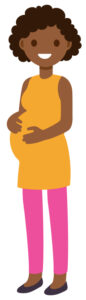 Black pregnant woman