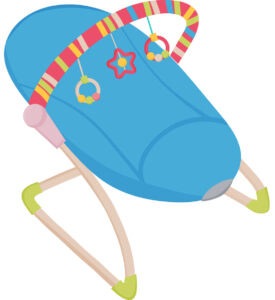 Blue bouncer for children