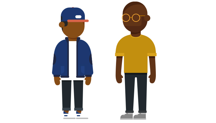 A man and a boy