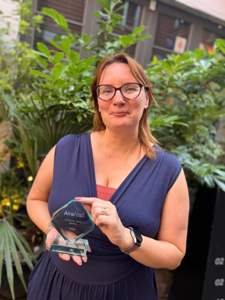 Amanda Jackson with Award